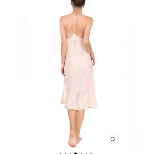 NWT Everyday Ritual Sloan T-Back Nightgown - Champagne Cotton Sateen — Large
